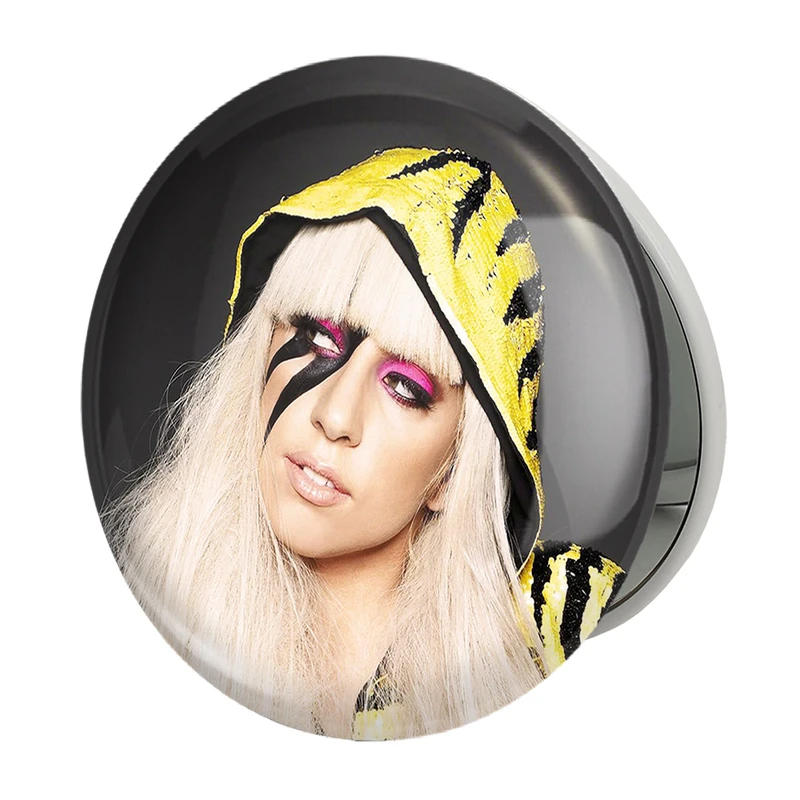 آینه جیبی خندالو طرح لیدی گاگا Lady Gaga مدل تاشو کد 6409 