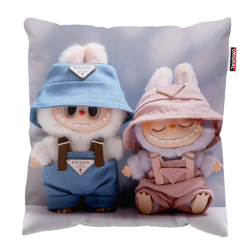 کوسن پاد آفرین مدل عروسک لبوبو کد PK302001 سایز 30*30 سانتی متر