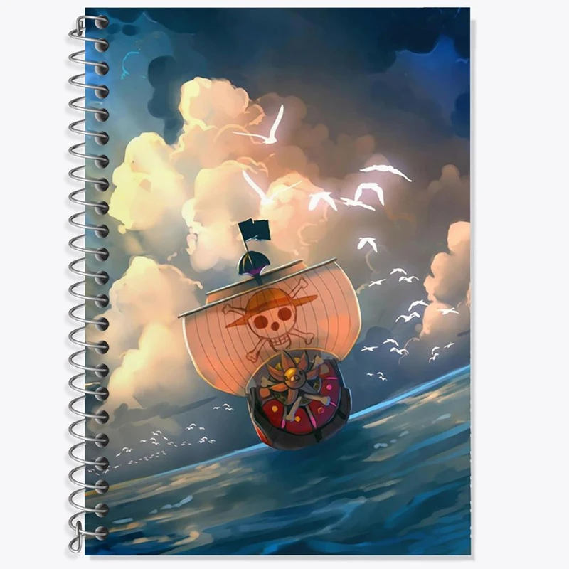 دفتر لغت 50 برگ خندالو مدل کشتی مری انیمه وان پیس One Piece کد 11414