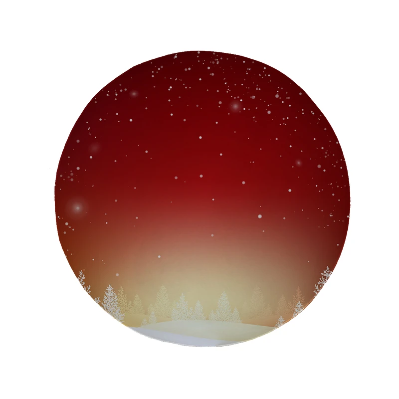 پادری مدل دایره طرح برف کد 8387 سایز 90 × 90 سانتی متر