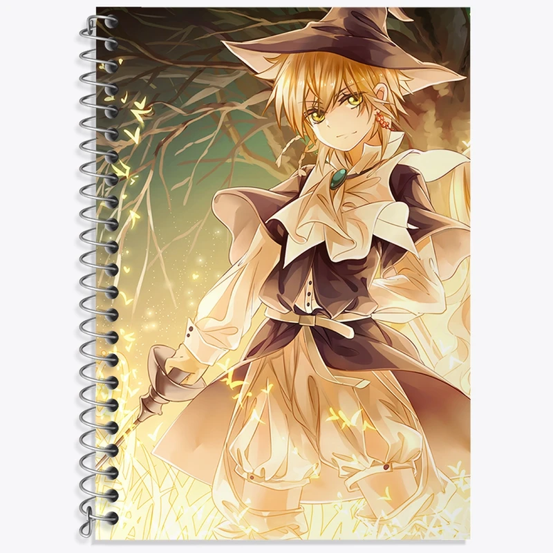 دفتر زبان 50 برگ خندالو مدل دو خط طرح انیمه ماگی هزارتوی سحر و جادو کد 36037