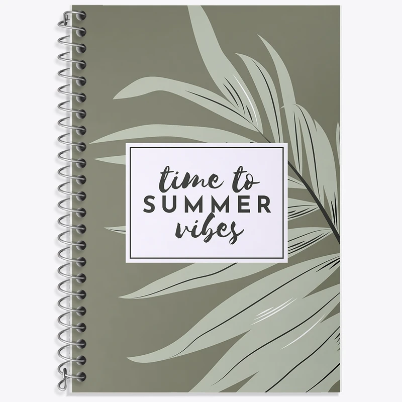 دفتر زبان 50 برگ خندالو مدل سه خط طرح تابستان کد F2330