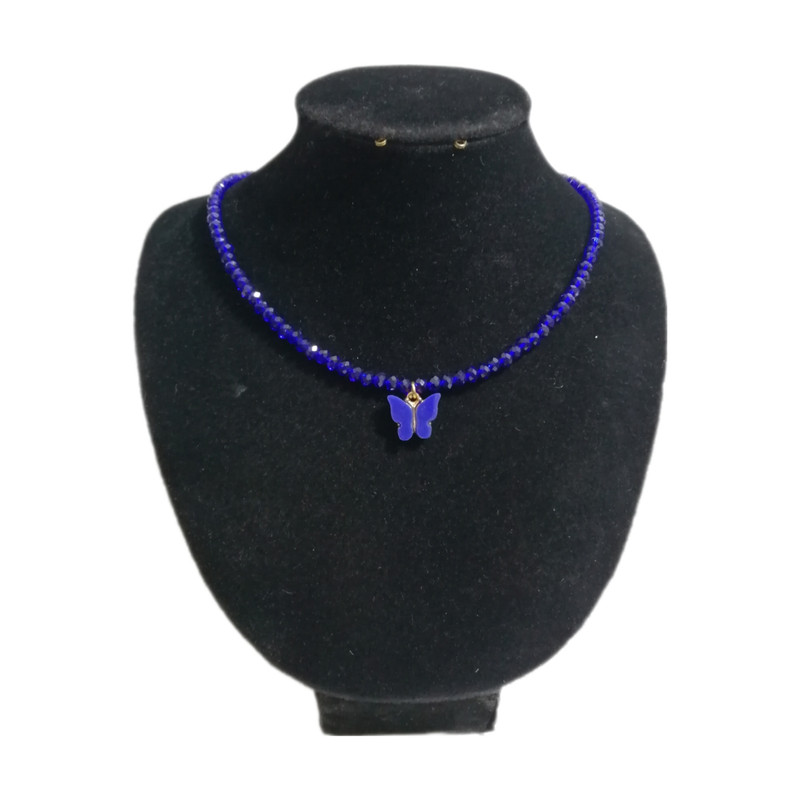 گردنبند زنانه مدل کریستال رنگی گردنبند زنانه مدل کریستال رنگی