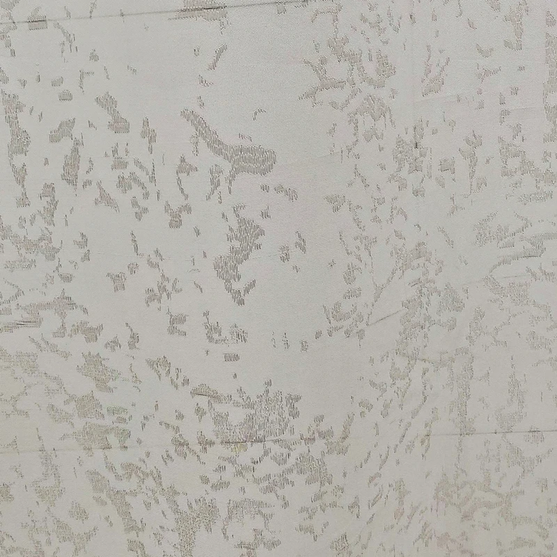 پارچه پرده عرض 3 متر مدل حریر پتینه رنگ سفید