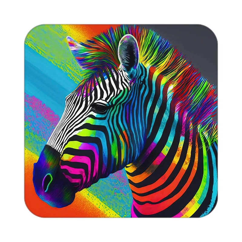 زیر لیوانی کاکتی طرح حیوانات رنگی مدل mp25986