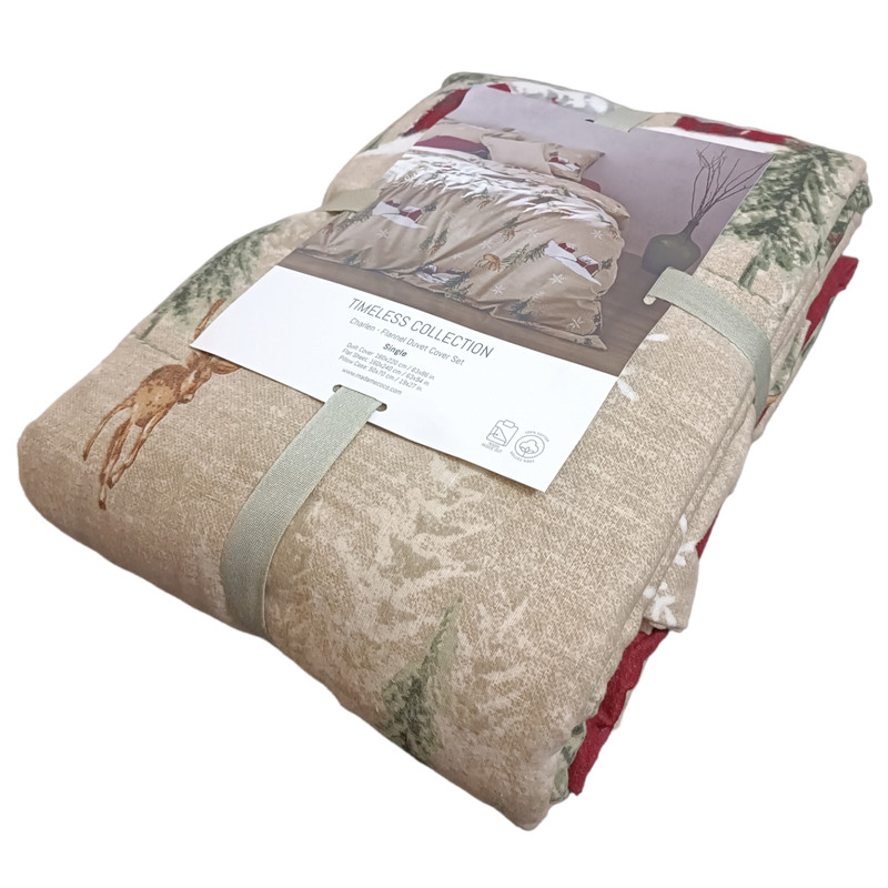 سرویس روتختی مادام کوکو مدل Charlen Flannel دو نفره 4 تکه