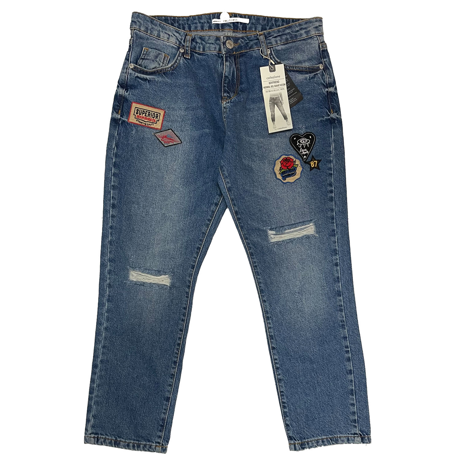 شلوار جین زنانه کولزیون مدل 06-021304