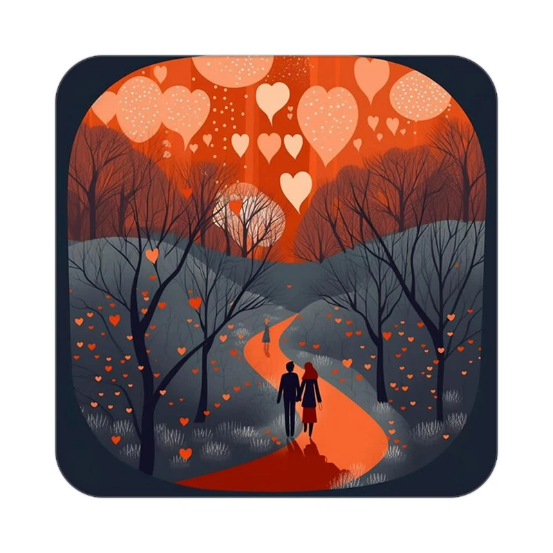 زیر لیوانی کاکتی مدل عاشقانه کد mp12235