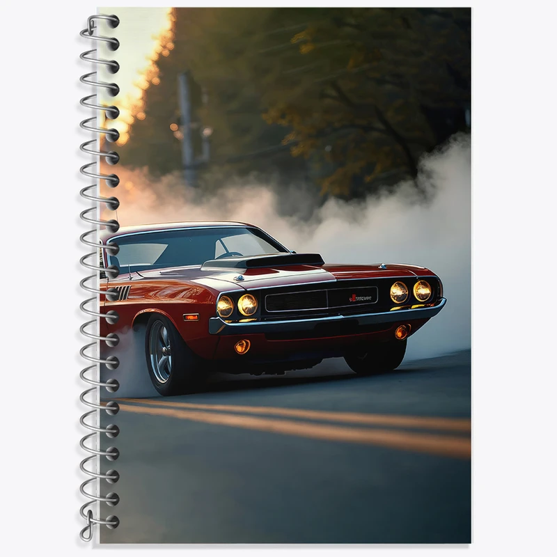 دفتر زبان 50 برگ خندالو مدل دو خط طرح ماشین اسپرت کد F5224