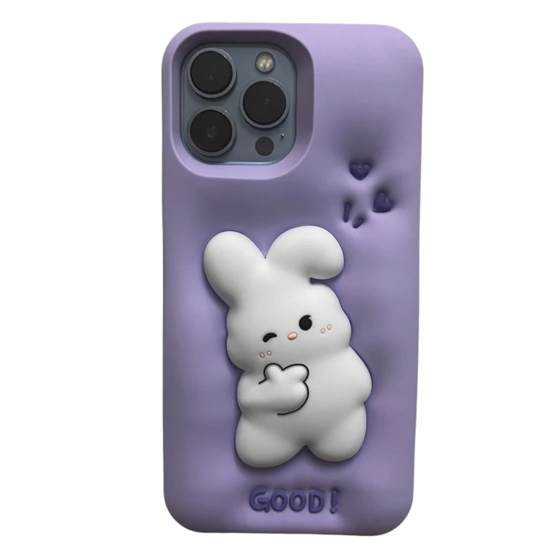 کاور طرح گود مدل عروسکی مناسب برای گوشی‌ موبایل‌ اپل iPhone 16 pro max