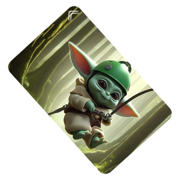 استیکر کارت طرح بیبی یودا Baby Yoda مدل CAC894-K-G1-196