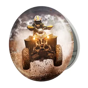 آینه جیبی خندالو طرح موتور چهار چرخ مدل تاشو کد 27841 