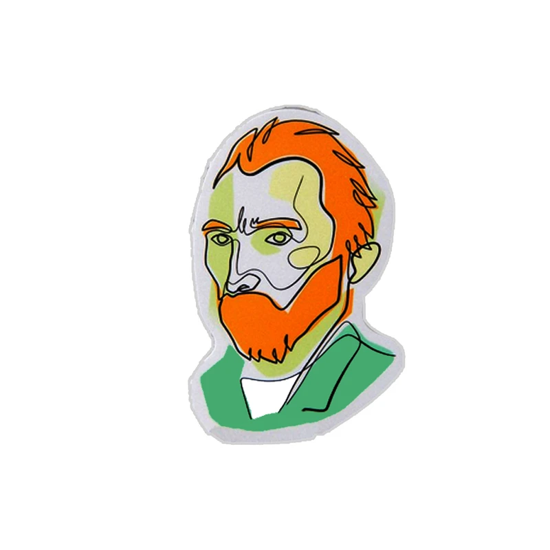 استیکر لپ تاپ طرح چهره ونسان ونگوک کد 071