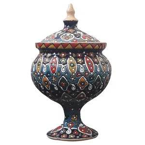 شکلات خوری مینا کاری سفالی کد 0022