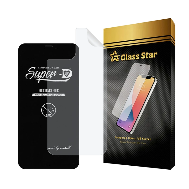 محافظ صفحه نمایش گلس استار مدل SUPNABKGS مناسب برای گوشی موبایل اپل  iPhone 12 Pro به همراه محافظ پشت گوشی