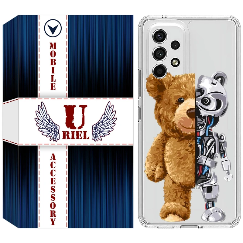 کاور یوریل مدل Clear کد 40 طرح خرس مناسب برای گوشی موبایل سامسونگ Galaxy A72