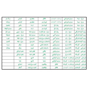 برچسب مدل نظم دهنده مواد فریزری بسته 4 عددی