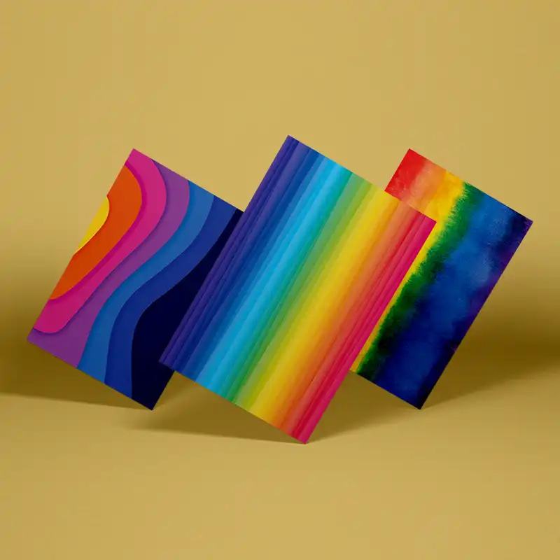 کاغذ رنگی A4 مدل چند رنگ بسته 15 عددی