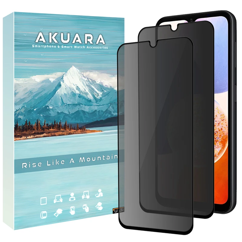 محافظ صفحه نمایش حریم شخصی آکوآرا مدل PRV AKU pv2 مناسب برای گوشی موبایل سامسونگ Galaxy A03 Core / A13 4G / A04 / A04s / A04 Core مجموعه دو عددی