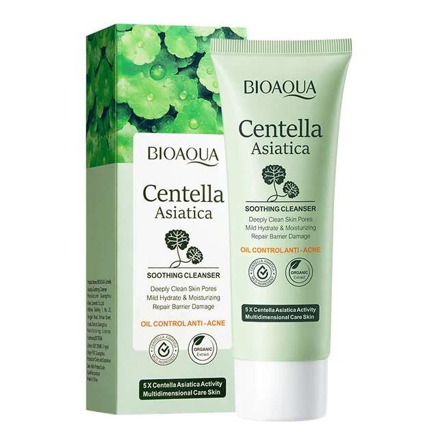 فوم شستشو صورت بایو آکوا مدل Centella Asiatica وزن 100 گرم