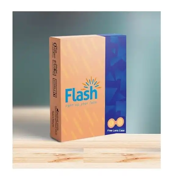 لنز چشم فلش مدل ونیکول رنگ طوسی سبز