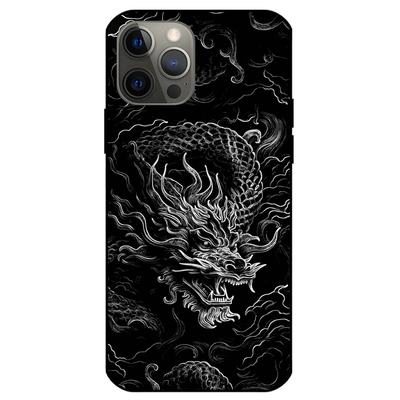 کاور مگافون طرح اژدها مدل 1897 مناسب برای گوشی موبایل اپل iPhone 12 Pro                 