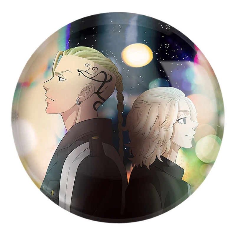 پیکسل خندالو طرح مایکی و دراکن انیمه توکیو ریونجرز کد 11161 مدل بزرگ