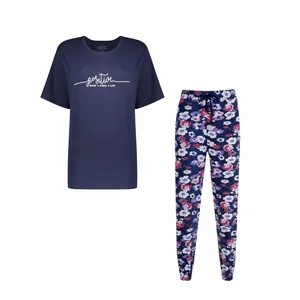 ست تی شرت آستین کوتاه و شلوار زنانه مالدینی مدل T-SHR-106