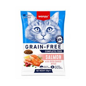 غذای خشک گربه ونپی مدل Complete Cat Food Salmon با طعم سالمون وزن 50 گرم