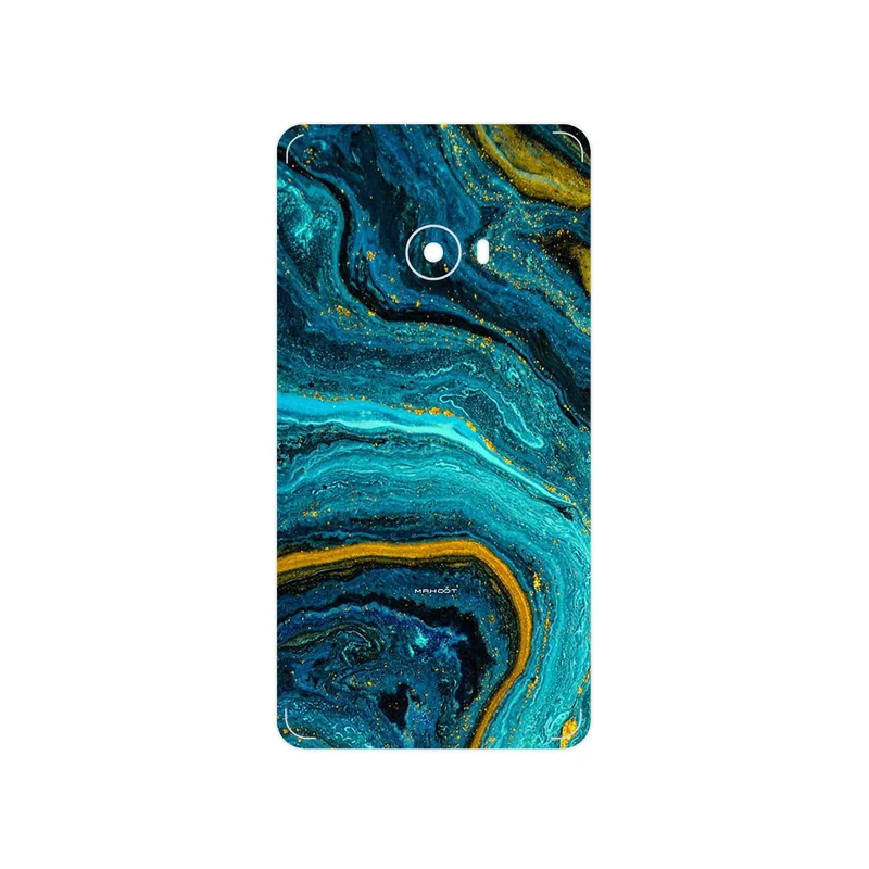 برچسب پوششی ماهوت مدل Turquoise marblewith golden streaks مناسب برای گوشی موبایل شیائومی Mi Note 2