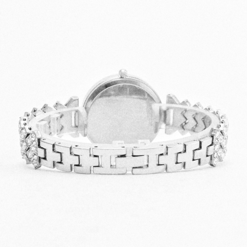 ساعت مچی عقربه ای زنانه مدل دور شنی بند نگینی فول استون 1