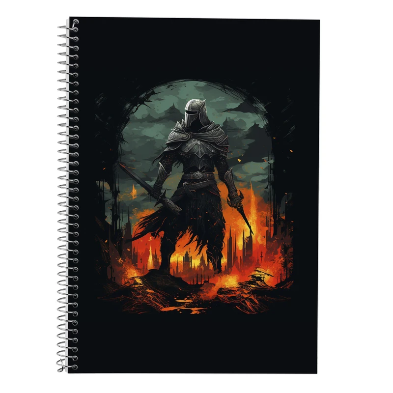 دفتر زبان 50 برگ مدوپد مدل سه خط طرح  ارباب حلقه ها The Lord of the Rings کد DF3008