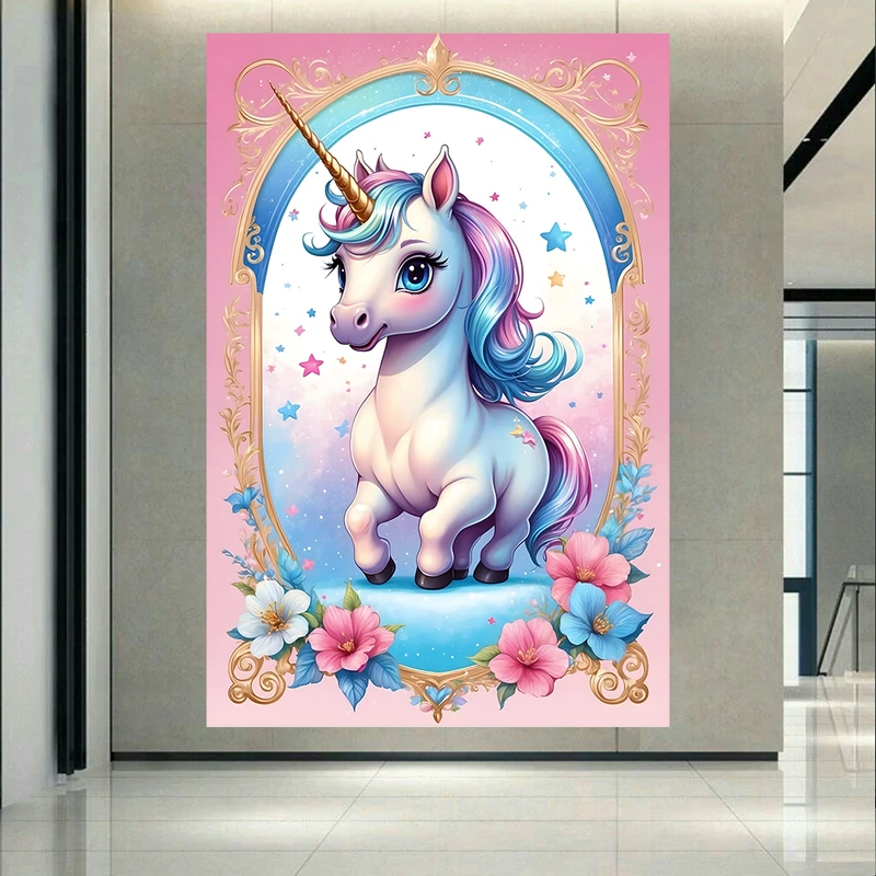 پوستر بک لایت طرح اسب تک شاخ کد AR31396