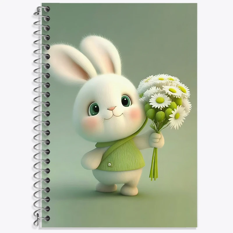 دفتر لغت 50 برگ خندالو طرح خرگوش بامزه کد F5760