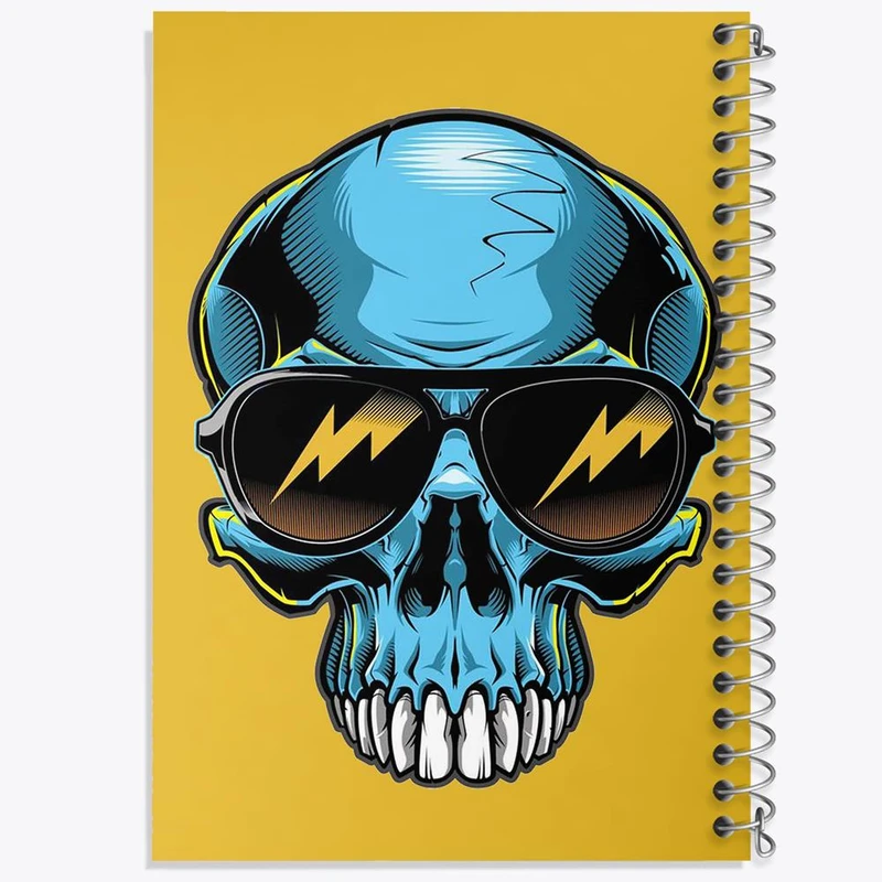 دفتر نت موسیقی 50 برگ خندالو مدل اسکلت Skleton کد 1196