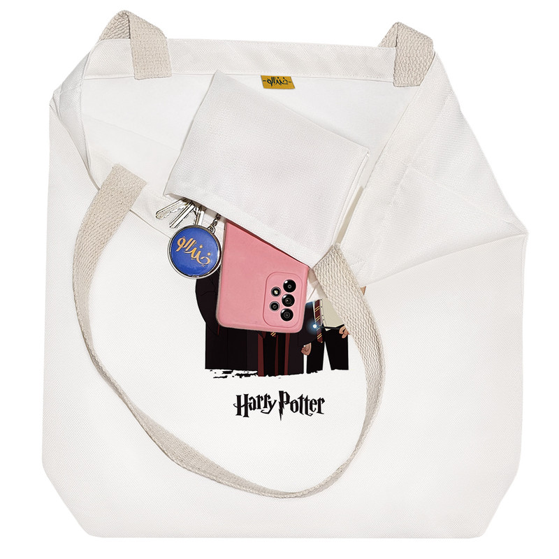 ساک خرید خندالو مدل رون و هرمیون پاتر Harry Potter کد 1601