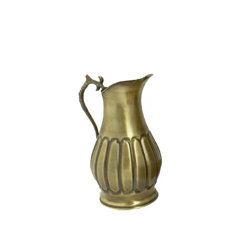 سرویس سماور ذغالی 5 پارچه برنجی مدل روس کد 14