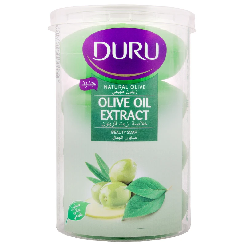 صابون شستشو دورو مدل OLIVE OIL تحت لیسانس وزن110 گرم بسته 4 عددی