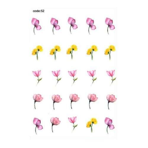 برچسب لنز ناخن طرح گل کد C-52