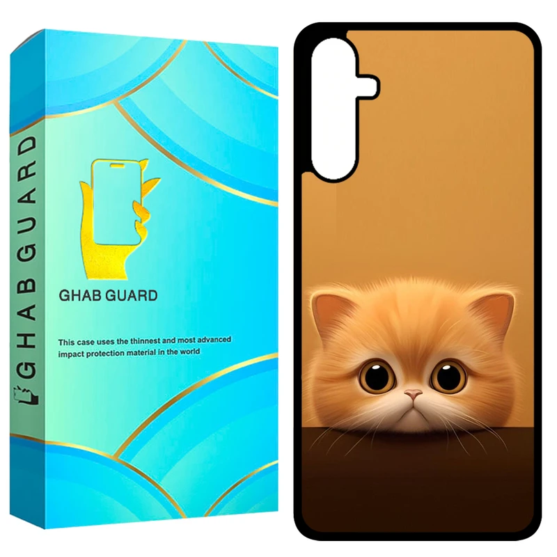 کاور قاب گارد طرح گربه مدل GCHPA34 مناسب برای گوشی موبایل سامسونگ Galaxy A34 5G