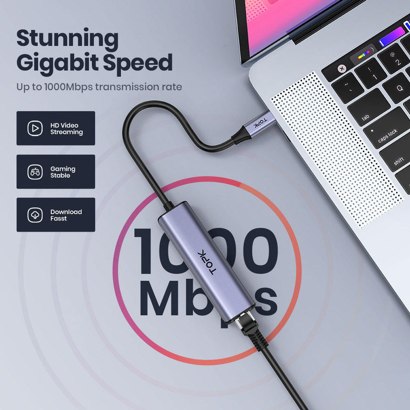 مبدل USB-C به Ethernet تاپکی مدل LH21