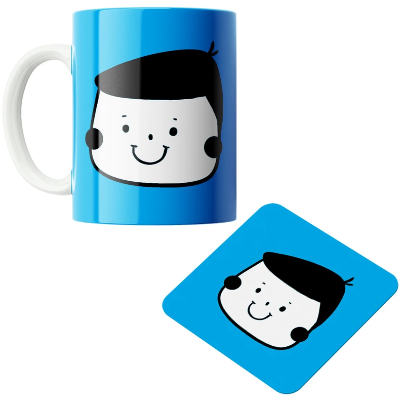 ماگ مدل پسر کد DKC321 به همراه زیر لیوانی