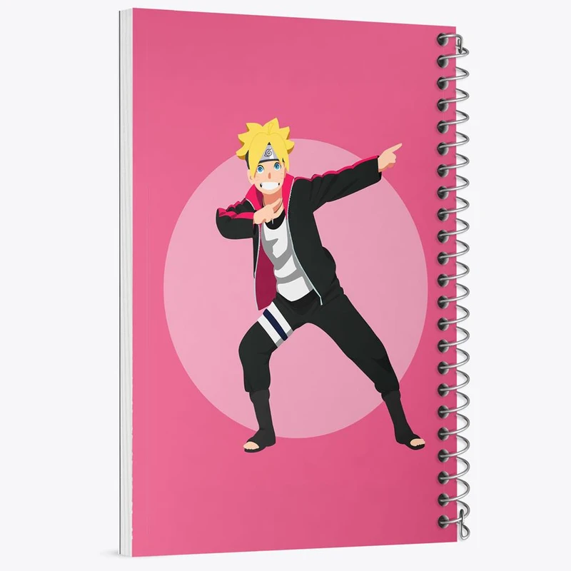 دفتر نت موسیقی 50 برگ خندالو مدل بوروتو اوزوماکی انیمه بوروتو Boruto کد 13145