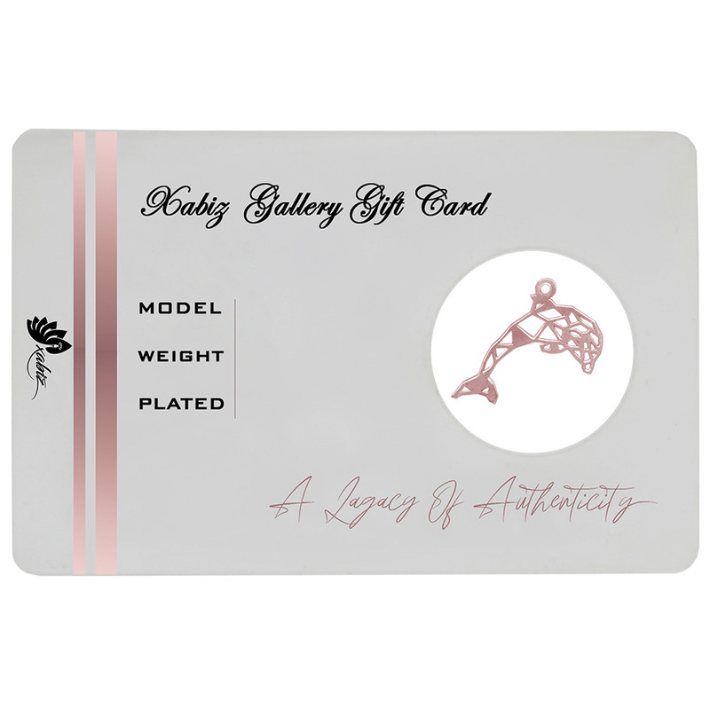 طلا گرمی 18 عیار ژابیز مدل اوریگامی دلفین h152