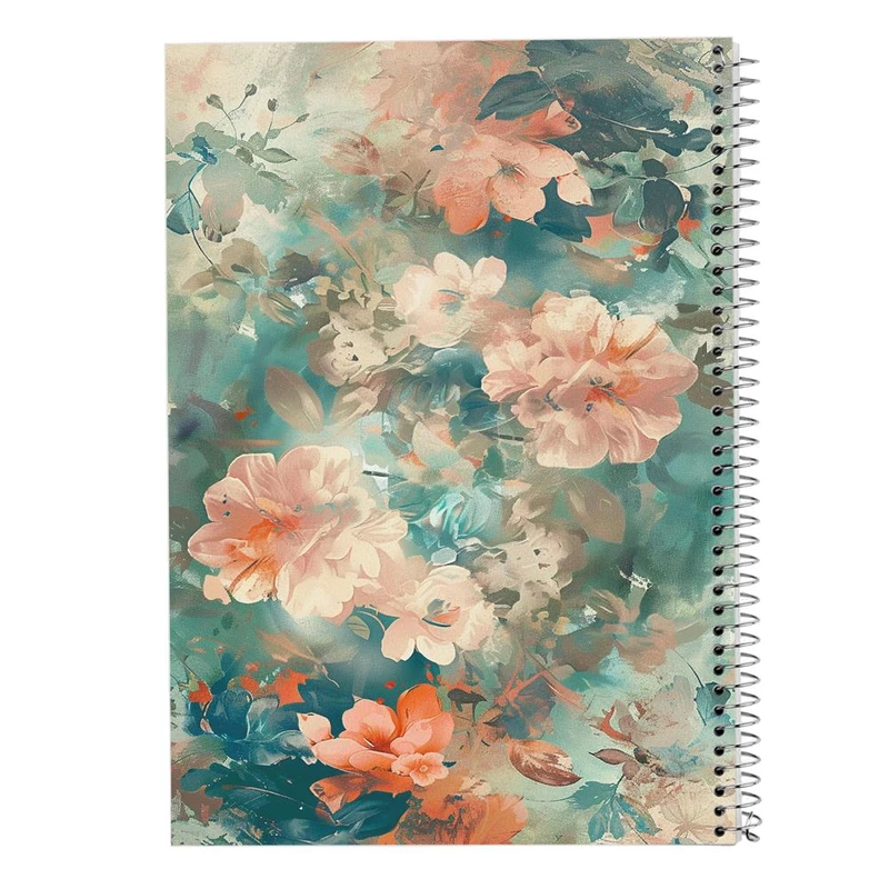 دفتر شطرنجی 50 برگ مدوپد طرح گل کد DF15992