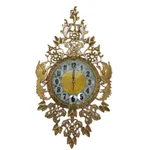 ساعت دیواری برنجی مدل طاووس m374r