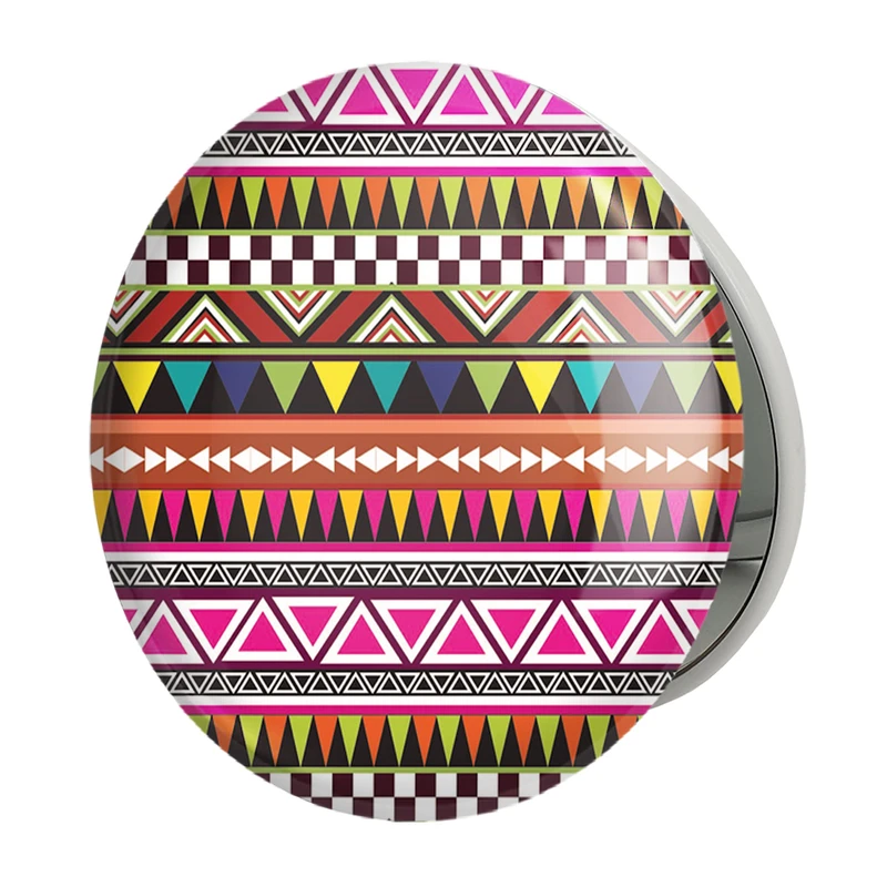 آینه جیبی خندالو طرح نقاشی انتزاعی مدل تاشو کد 5331 