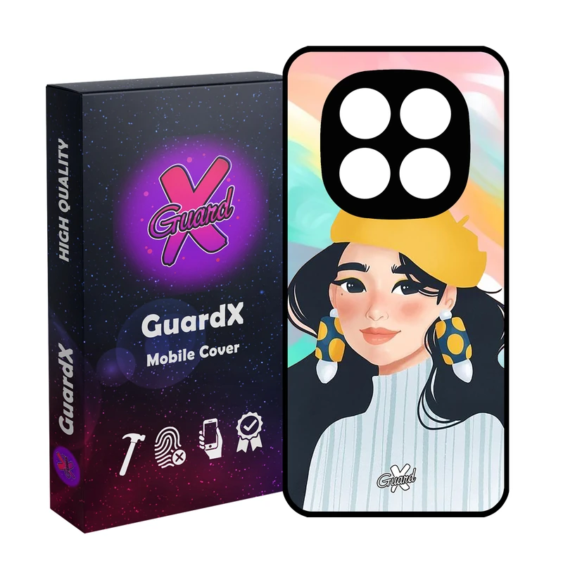 کاور گارد ایکس طرح دختر مدل 10261 مناسب برای گوشی موبایل شیائومی Redmi Note 14 Pro 4G
