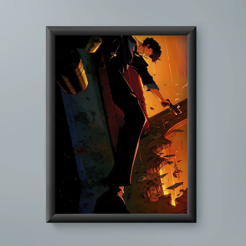 تابلو مدل انیمه اسپایک اسپیگل کابوی بیباپ Spike Spiegel Cowboy Bebop anime 16