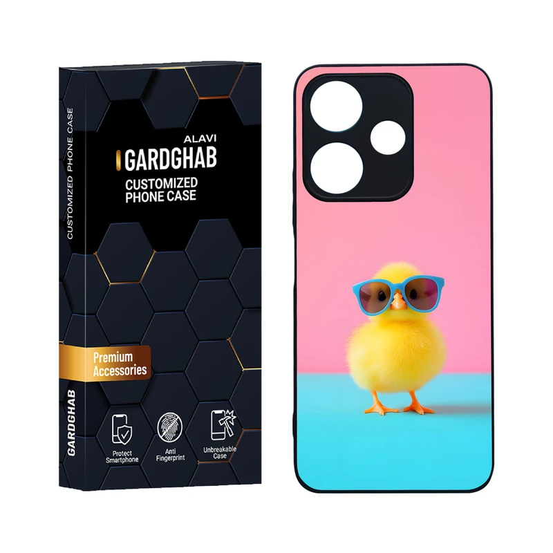 کاور گارد قاب علوی مدل دورژله ای فانتزی مناسب برای گوشی موبایل شیائومی Redmi 13 4G / 5G